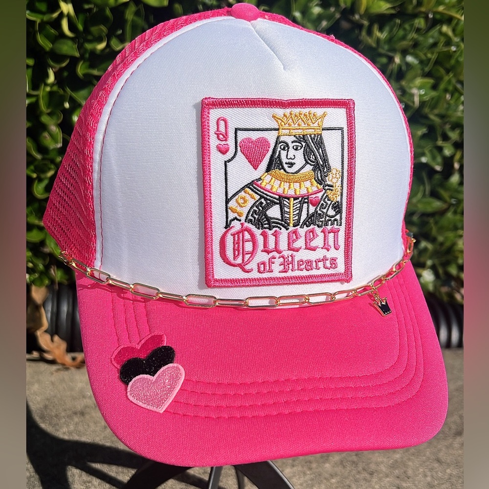 Custom Brand New Queen of Hearts trucker hat